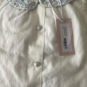 Elegant Floral Collar Kids Formal Dress